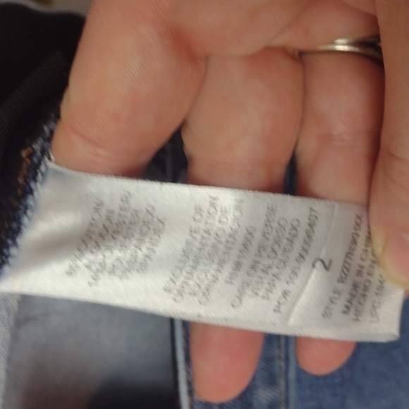 Democracy distressed fringed ankle skinny jeans size 2 - Picture 3 of 5